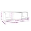 vidaXL Salongbord sonoma eik 102x50x36 cm konstruert tre