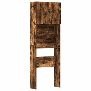 vidaXL Vaskemaskinskap sonoma eik 64x24x190 cm konstruert tre