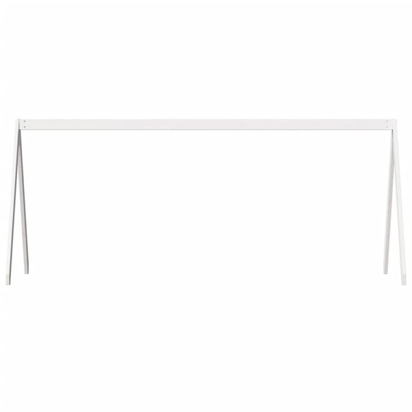vidaXL Tak for barneseng hvit 199x95,5x88 cm heltre furu