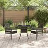 vidaXL Hage Spisegruppe 3 pcs Brun Poly rattan
