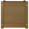 vidaXL Blomsterkasse honningbrun 40x40x40 cm heltre furu
