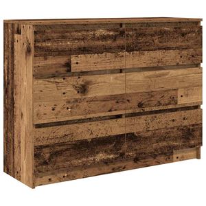 vidaXL Skjenk gammelt tre 100x35x76 cm konstruert tre