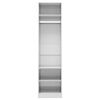 vidaXL Garderobe høyglans hvit 50x50x200 cm konstruert tre