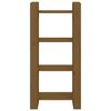 vidaXL Bokhylle/romdeler honningbrun 60x35x125 cm heltre