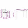 vidaXL Hage Spisegruppe 3 pcs Brun Solid akasietre