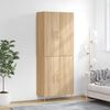 vidaXL Highboard sonoma eik 69,5x34x180 cm konstruert tre