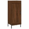 vidaXL Highboard brun eik 34,5x34x180 cm konstruert tre