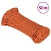 vidaXL B&aring;ttau oransje 5 mm 50 m polypropylen