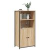 vidaXL Highboard sonoma eik 62x36x121,5 cm konstruert tre