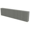 vidaXL Gabion med topp- og bunndekke galvanisert st&aring;l 600x50x150 cm