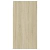 vidaXL TV-benk sonoma eik 30,5x30x60 cm konstruert tre