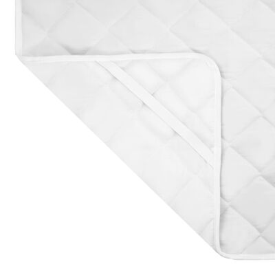 vidaXL Vattert madrassbeskytter hvit 120x200 cm tung