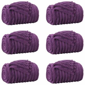 vidaXL Kastepledd 6 stk. Lilla 150 x 130 cm 2.85 kg Fleece