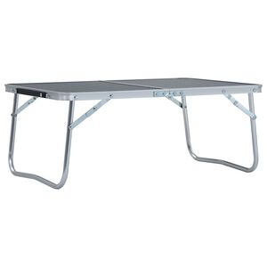 vidaXL Sammenleggbart campingbord gr&aring; aluminium 60x40 cm