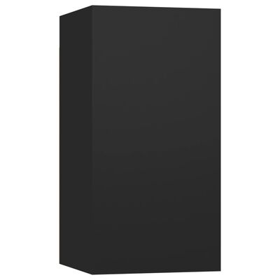vidaXL TV-benk 2 stk svart 30,5x30x60 cm sponplate