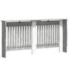 vidaXL Radiator Deksel Betonggr&aring; 172 x 19 x 81,5 cm Konstruert tre
