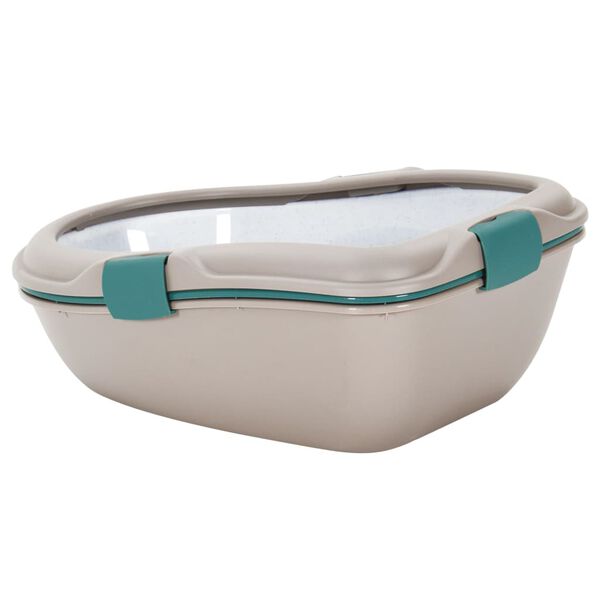 vidaXL Kattetoalett brun og hvit 69,5x47x26 cm PP