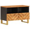vidaXL TV-benk brun og svart 70x33,5x46 cm heltre mango