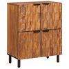vidaXL Serviesskap Acacia Brun Finish 60 x 33 x 75 cm Massiv mango tre