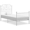 vidaXL Sengeramme hvit metall 100x200 cm