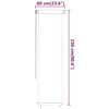 vidaXL Utend&oslash;rs rullegardin 60x230 cm r&oslash;d HDPE