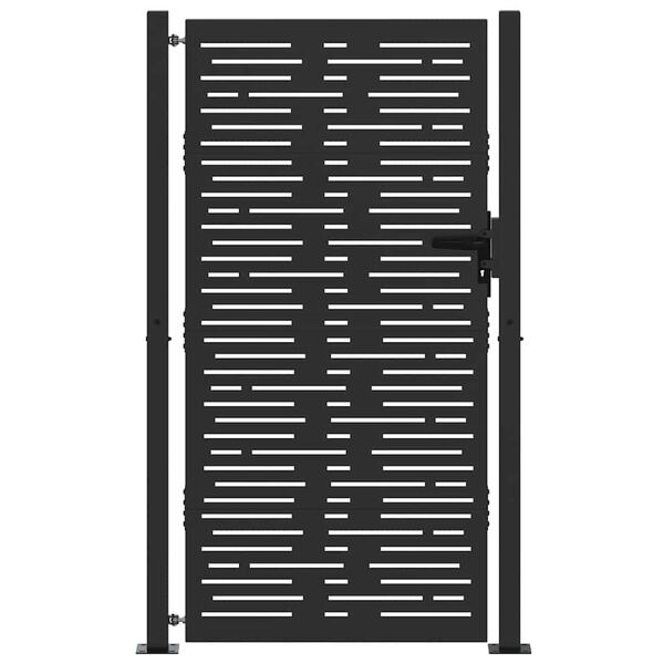 vidaXL Hageport 100x175 cm cortenst&aring;l firkantet design