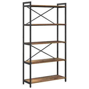 vidaXL Bokhylle 80 x 30 x 155 cm Konstruert tre Gammelt tre