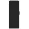 vidaXL Veggmontert skap svart 69,5x34x90 cm konstruert tre