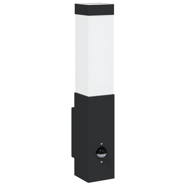 vidaXL Utevegglampe Svart 10.5 x 6 x 35 cm Rustfritt stål