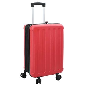vidaXL Koffert med l&aring;s R&oslash;d 34 x 23 x 55.5 cm ABS-plast