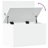 vidaXL Oppbevaringsboks hvit 60x35x35 cm konstruert tre