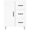 vidaXL Highboard hvit 69,5x34x180 cm konstruert tre