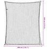vidaXL Tilhengernett med elastisk tau svart 3,5x3 m PP