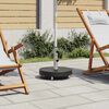 vidaXL Parasollfot granitt rund 30 kg svart