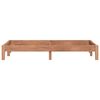 vidaXL Sengeramme heltre teak 100x200 cm
