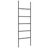 vidaXL H&aring;ndklestativstige med 5 niv&aring;er svart 58x175 cm jern