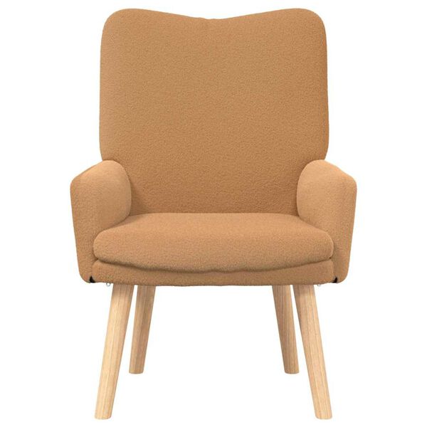 vidaXL Avslappende stol Beige 63 x 67 x 94 cm stoff