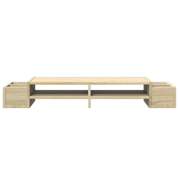 vidaXL Skjermhylle oppbevaring sonoma eik 100x27x15 cm konstruert tre