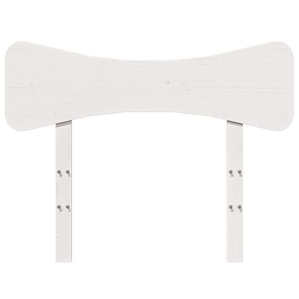 vidaXL Hodegavl hvit 100 cm heltre furu