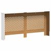 vidaXL Radiatordeksel hvit 172x19x81,5 cm MDF