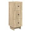 vidaXL Skuffeskap Sonoma eik 33 x 34,5 x 90 cm Konstruert tre