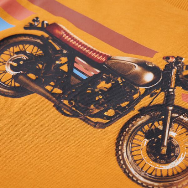 T-skjorte for barn med lange ermer oker 116