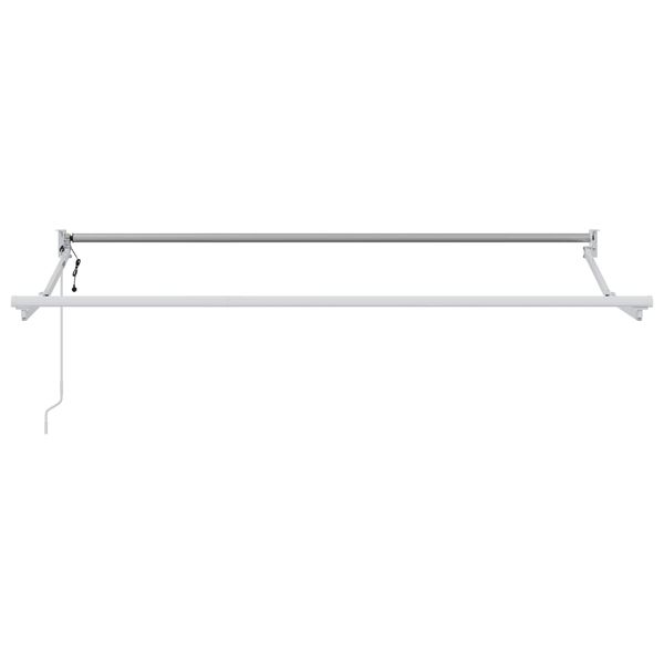 vidaXL Elektrisk uttrekkbar markiseramme Hvit 2,5 x 2 m Aluminium