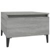 vidaXL Sidebord 2 stk grå sonoma 50x46x35 cm konstruert tre
