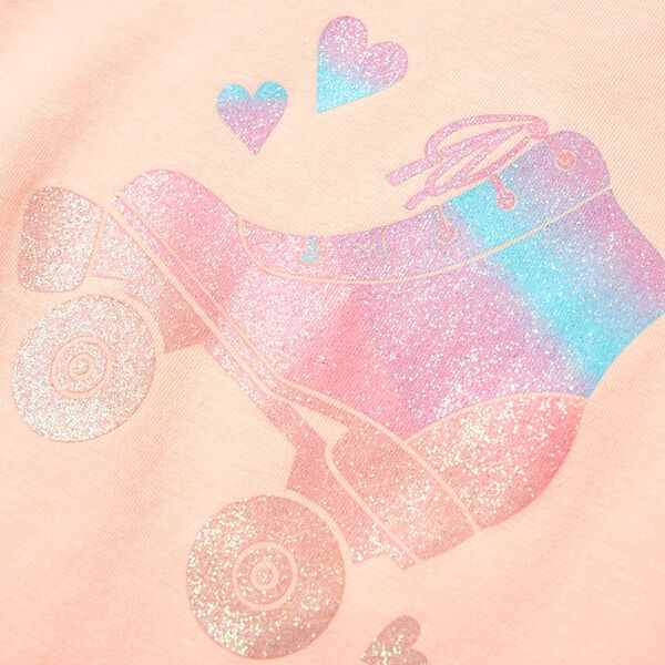 T-skjorte for barn lyseoransje 92