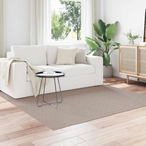 vidaXL Omr&aring;detepper Torget Beige 120 x 120 cm