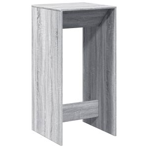 vidaXL Barbord gr&aring; sonoma eik 51x50x103,5 cm konstruert tre