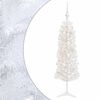 vidaXL Kunstig smalt juletre med julekuler 150 cm 150 LED-lys Varmhvit