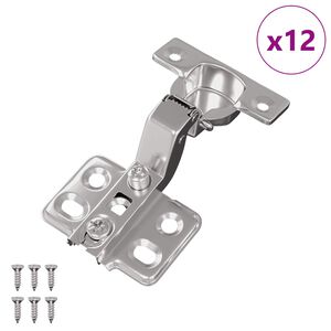 vidaXL Hingse 12 pcs Nikkel 26 mm Jern
