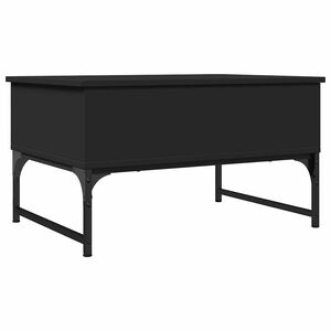 vidaXL Salongbord svart 70x50x40 cm konstruert tre og metall